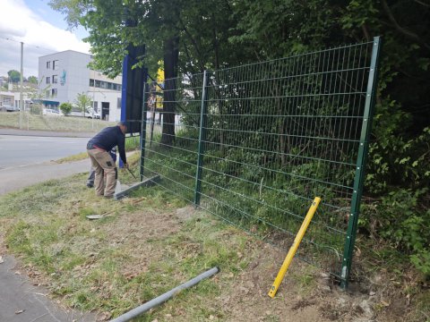 2025 - Neue Befestigungsmöglichkeit für Vereinsbanner an der Hauptkreuzung